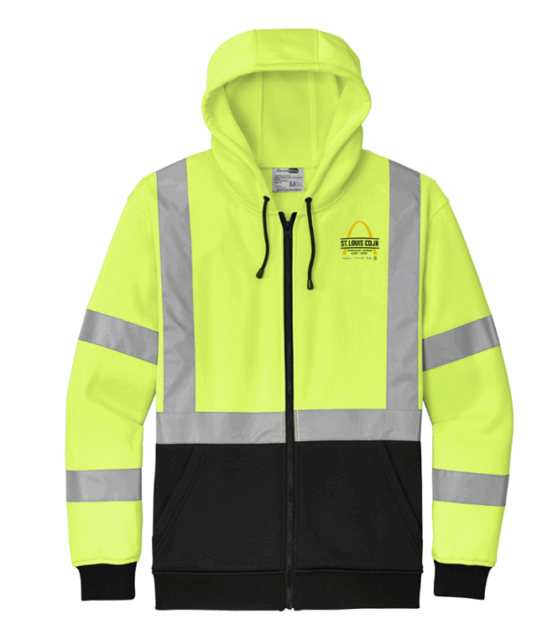 CornerStone A107 Class 3 Heavy-Duty Fleece Full-Zip Hoodie - CSF300 - STL CDJR