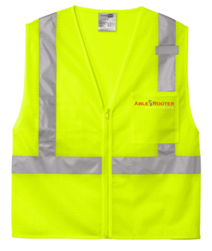 CornerStone ANSI 107 Class 2 Mesh Zippered Vest - CSV102 - Able Rooter
