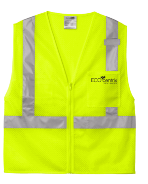 CornerStone ANSI 107 Class 2 Mesh Zippered Vest - CSV102 -Eco Centrix