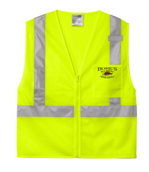 CornerStone ANSI 107 Class 2 Mesh Zippered Vest - CSV102 - Bores Plumbing