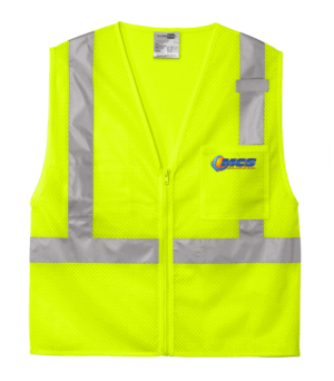 CornerStone ANSI 107 Class 2 Mesh Zippered Vest - CSV102 - Mechanical Climate Solutions