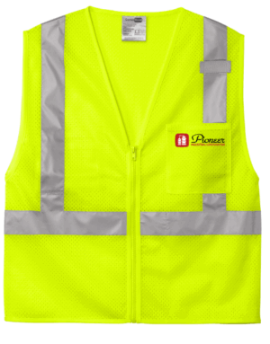 CornerStone ANSI 107 Class 2 Mesh Zippered Vest - CSV102 - Pioneer Industrial