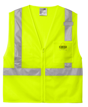 CornerStone ANSI 107 Class 2 Mesh Zippered Vest - CSV102 - STL CDJR