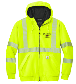Carhartt ANSI 107 Class 3 Lined Full-Zip Sweatshirt - CT104988 - Bores Plumbing