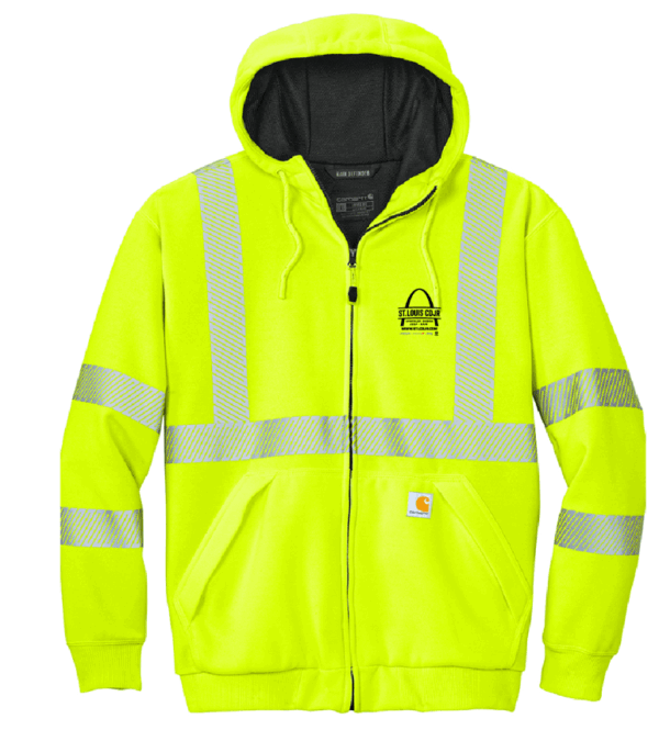 Carhartt ANSI 107 Class 3 Lined Full-Zip Sweatshirt - CT104988 - STL CDJR