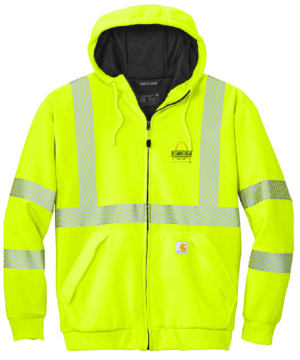 Carhartt ANSI 107 Class 3 Lined Full-Zip Sweatshirt - CT104988 - STL CDJR