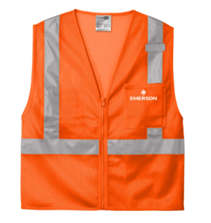 CornerStone ANSI 107 Class 2 Mesh Zippered Vest - CSV102 - Emerson