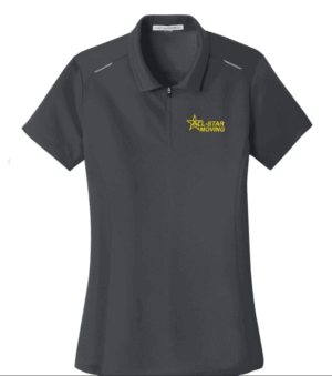Port Authority Women's Pinpoint Mesh Zip Polo - L580 - AllStar Moving