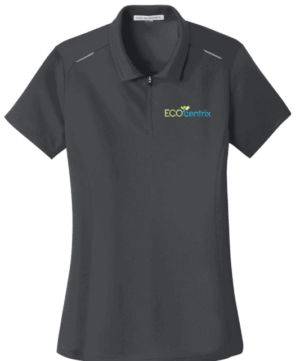 Port Authority Women's Pinpoint Mesh Zip Polo - L580 -Eco Centrix