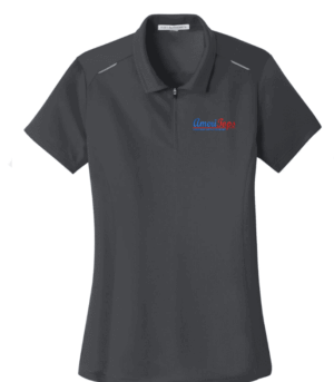Port Authority Women's Pinpoint Mesh Zip Polo - L580 - Ameritops