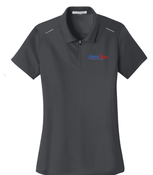 Port Authority Women's Pinpoint Mesh Zip Polo - L580 - Ameritops