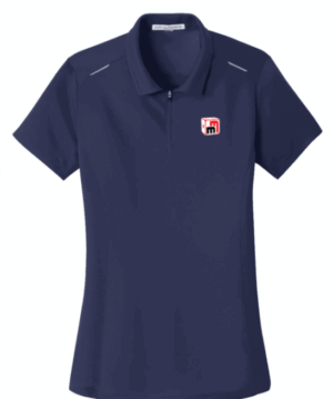 Port Authority Women's Pinpoint Mesh Zip Polo - L580 - Miniature Market