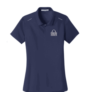 Port Authority Women's Pinpoint Mesh Zip Polo - L580 - STL CDJR