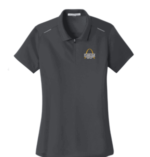 Port Authority Women's Pinpoint Mesh Zip Polo - L580 - STL CDJR