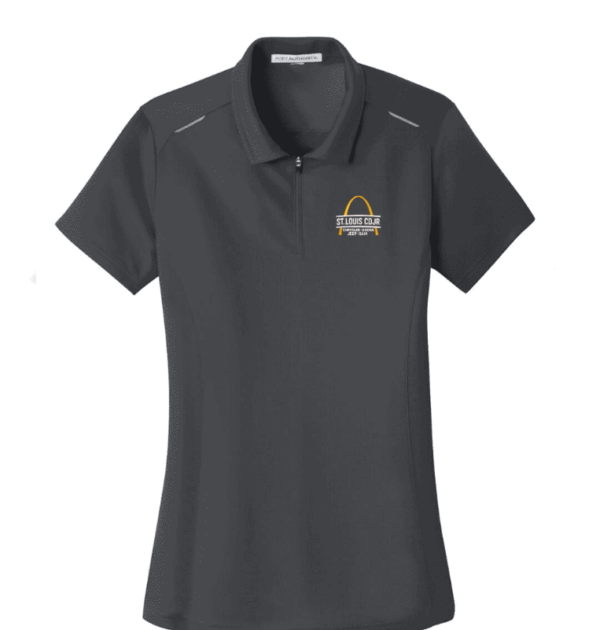 Port Authority Women's Pinpoint Mesh Zip Polo - L580 - STL CDJR