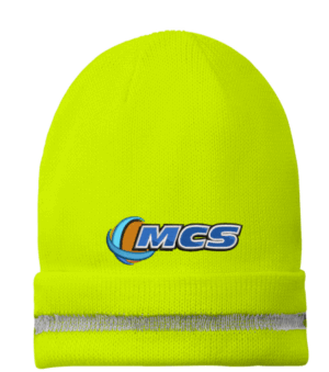 Enhanced Visibility Beanie with Reflective Stripe - CS800 - Mechanical Climate Solutions