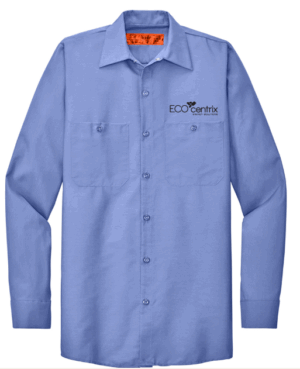 Red Kap Long Sleeve Industrial Work Shirt - SP14 -Eco Centrix