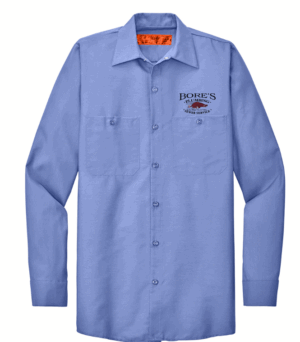Red Kap Long Sleeve Industrial Work Shirt - SP14 - Bores Plumbing