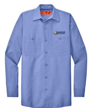 Red Kap Long Sleeve Industrial Work Shirt - SP14 - Mechanical Climate Solutions