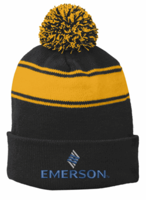 Sport-Tek Stripe Pom Pom Beanie - STC28 - Emerson