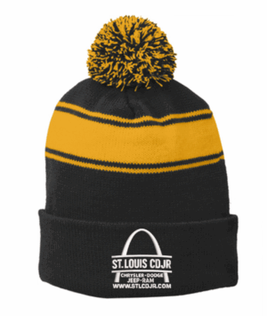 Sport-Tek Stripe Pom Pom Beanie - STC28 - STL CDJR