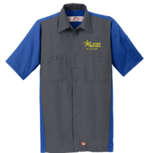 Red Kap Short Sleeve Ripstop Crew Shirt - SY20 - AllStar Moving