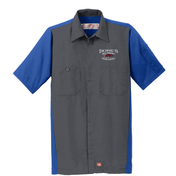 Red Kap Short Sleeve Ripstop Crew Shirt - SY20 - Bores Plumbing