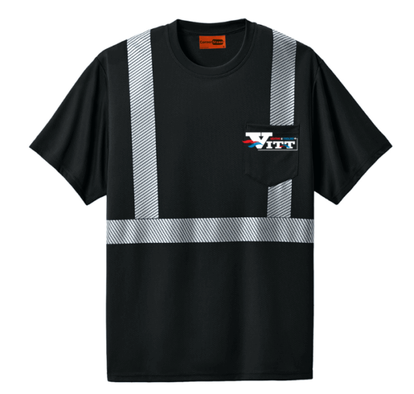 CornerStone Enhanced Visibility Segmented Tape Tee - CS206 - VITT