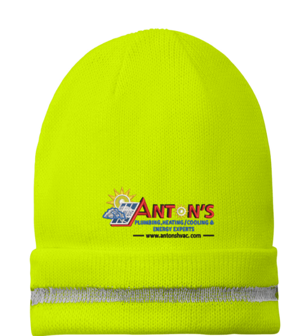 Enhanced Visibility Beanie with Reflective Stripe - CS800 - Antons Plumbing