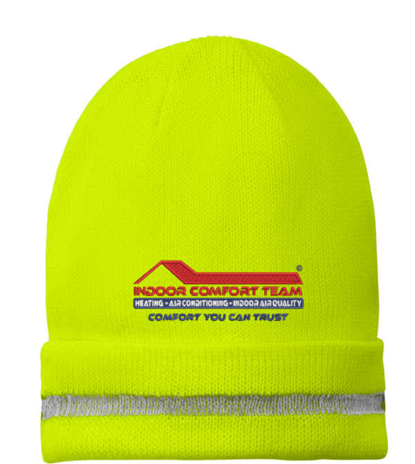 Enhanced Visibility Beanie with Reflective Stripe - CS800 - Indoor Comfort Team