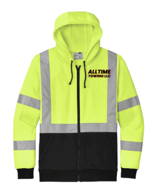 CornerStone A107 Class 3 Heavy-Duty Fleece Full-Zip Hoodie - CSF300 - AllTimesTowing
