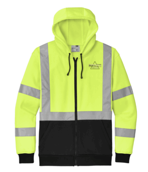 CornerStone A107 Class 3 Heavy-Duty Fleece Full-Zip Hoodie - CSF300 - Miner's Towing