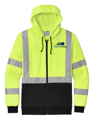 CornerStone A107 Class 3 Heavy-Duty Fleece Full-Zip Hoodie - CSF300 - Squires Services