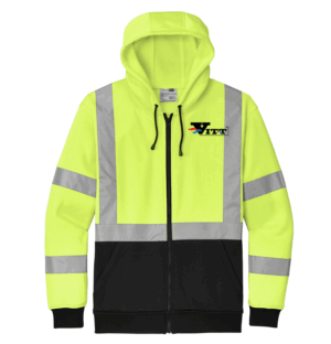 CornerStone A107 Class 3 Heavy-Duty Fleece Full-Zip Hoodie - CSF300 - VITT