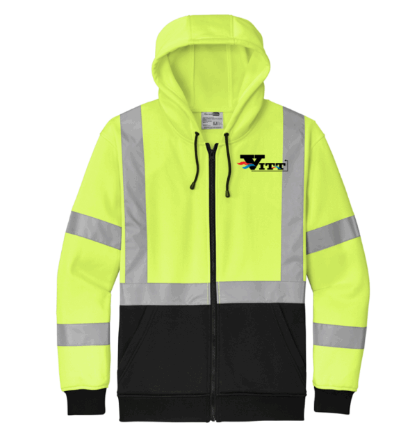 CornerStone A107 Class 3 Heavy-Duty Fleece Full-Zip Hoodie - CSF300 - VITT