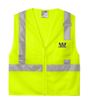 CornerStone ANSI 107 Class 2 Mesh Zippered Vest - CSV102 - A & A Towing Service