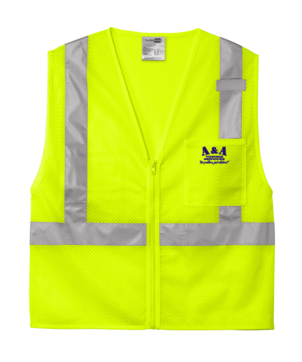 CornerStone ANSI 107 Class 2 Mesh Zippered Vest - CSV102 - A & A Towing Service