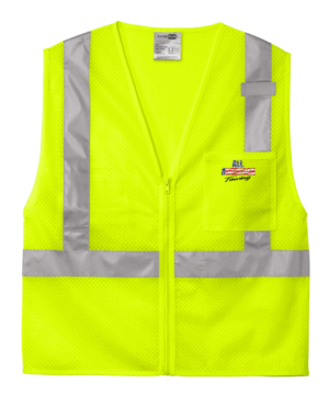 CornerStone ANSI 107 Class 2 Mesh Zippered Vest - CSV102 - All American Towing