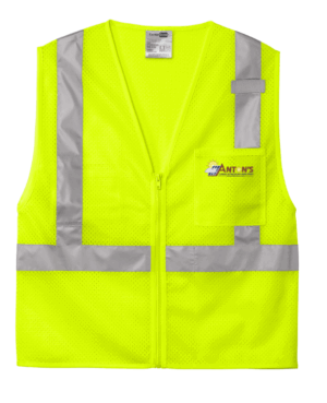 CornerStone ANSI 107 Class 2 Mesh Zippered Vest - CSV102 - Antons Plumbing
