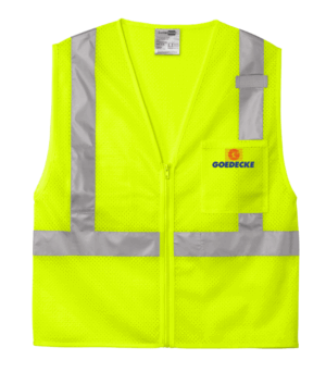 CornerStone ANSI 107 Class 2 Mesh Zippered Vest - CSV102 - Goedecke