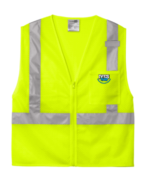 CornerStone ANSI 107 Class 2 Mesh Zippered Vest - CSV102 - Ives Towing & Semi Truck Heavy Wrecke