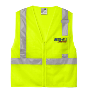 CornerStone ANSI 107 Class 2 Mesh Zippered Vest - CSV102 - Metro-West Service