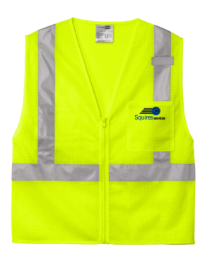 CornerStone ANSI 107 Class 2 Mesh Zippered Vest - CSV102 - Squires Services