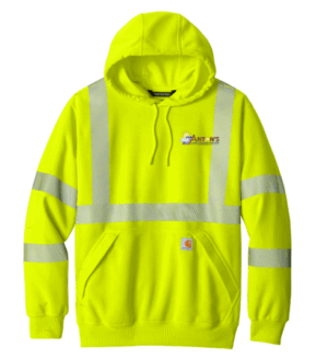 Carhartt ANSI 107 Class 3 Hooded Sweatshirt CT104987 - Antons Plumbing