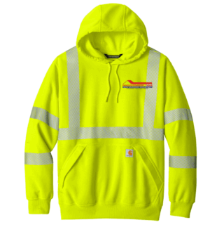 Carhartt ANSI 107 Class 3 Hooded Sweatshirt CT104987 - Indoor Comfort Team