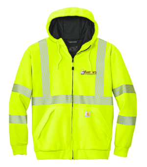 Carhartt ANSI 107 Class 3 Lined Full-Zip Sweatshirt - CT104988 - Antons Plumbing