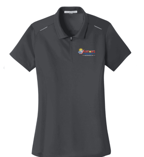 Port Authority Women's Pinpoint Mesh Zip Polo - L580 - Antons Plumbing