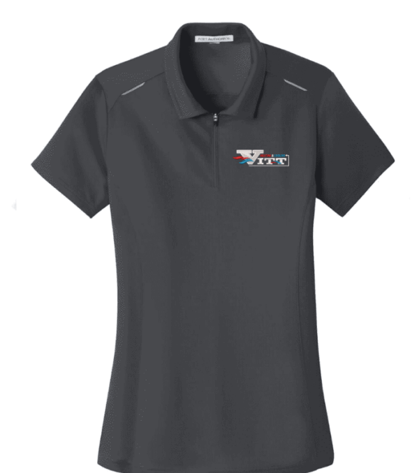 Port Authority Women's Pinpoint Mesh Zip Polo - L580 - VITT