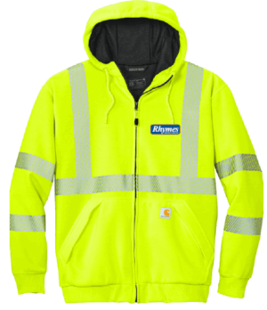 Carhartt ANSI 107 Class 3 Lined Full-Zip Sweatshirt - CT104988 - Rhymes