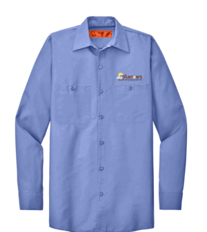 Red Kap Long Sleeve Industrial Work Shirt - SP14 - Antons Plumbing